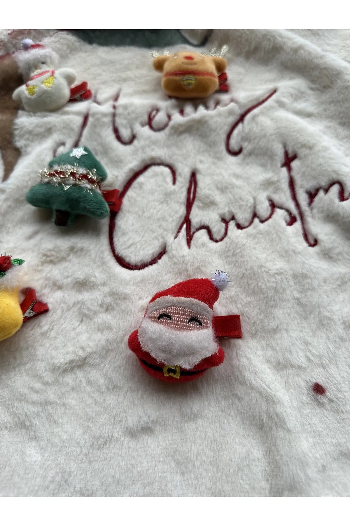 Yılbaşı Temalı Noel Baba Figürlü Klipsli Toka