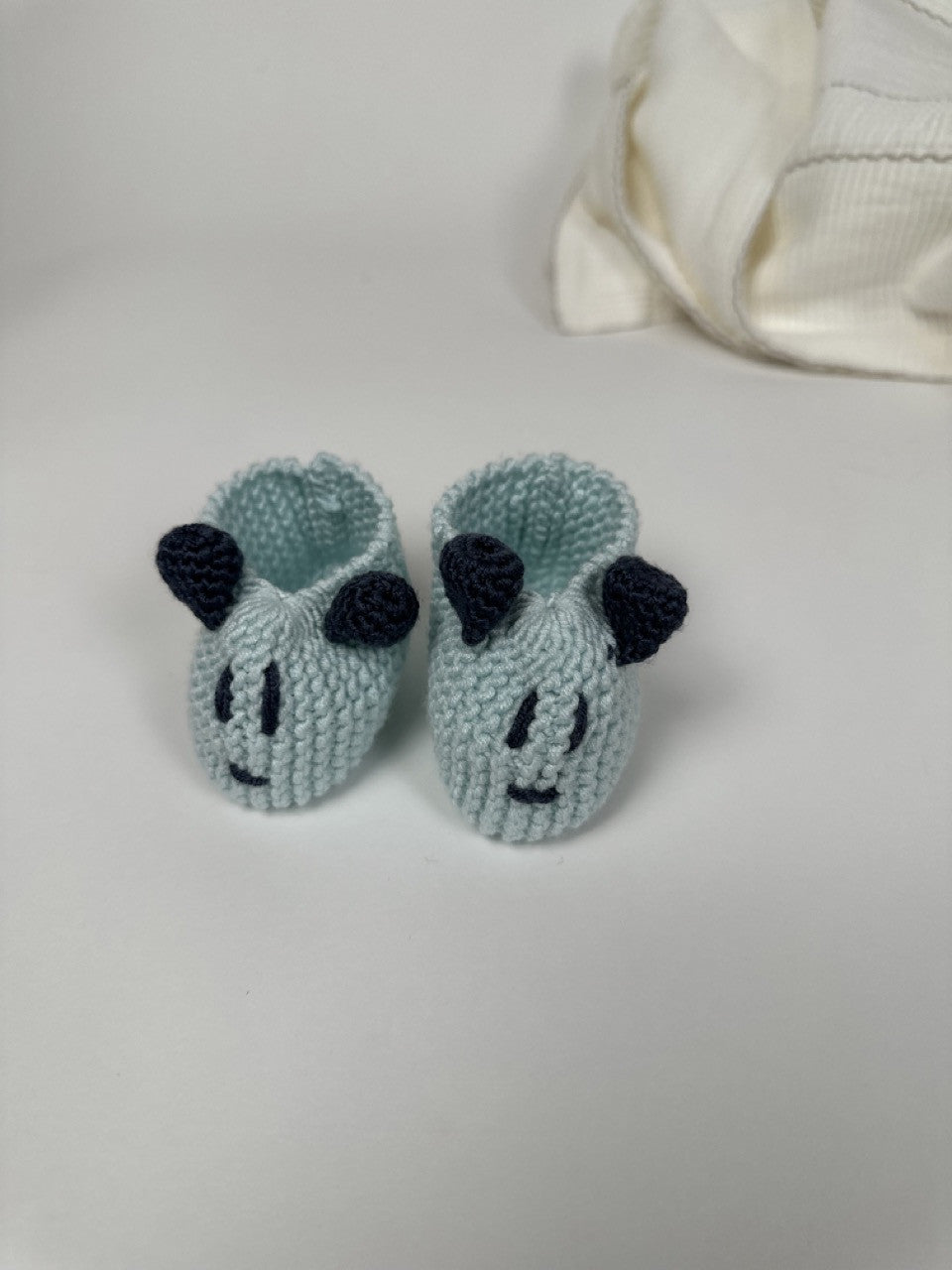 Handmade Kulak Figürlü Bebek Patiği