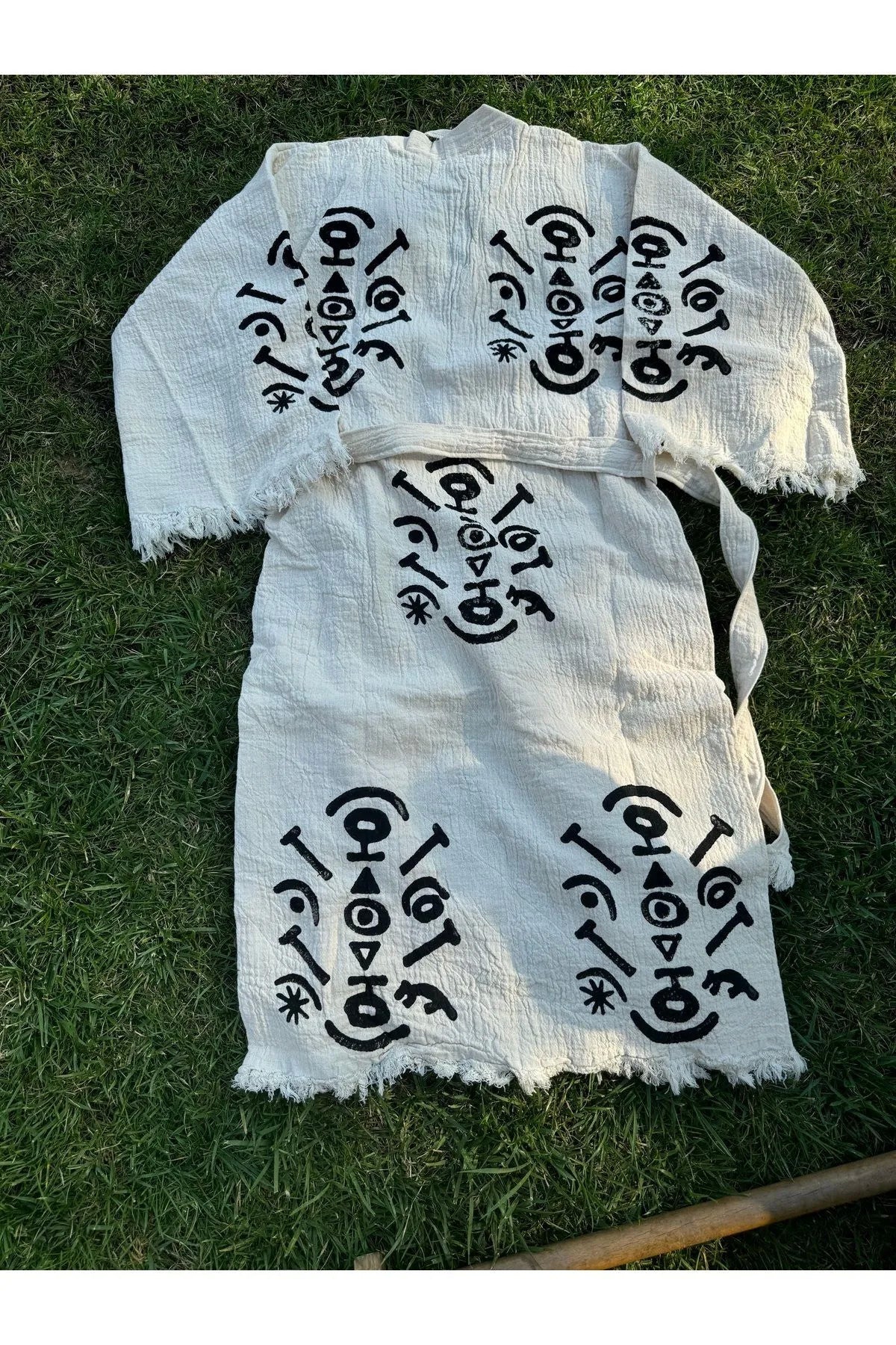 Göbeklitepe Tahta Baskı El Dokuması Kaftan