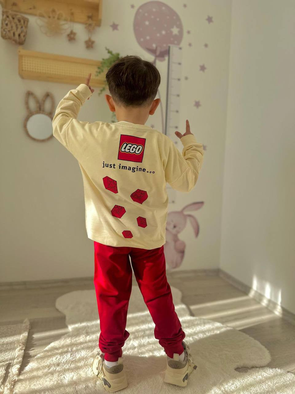 Lego Araba Baskılı 2'li Erkek Çocuk Eşofman Takımı