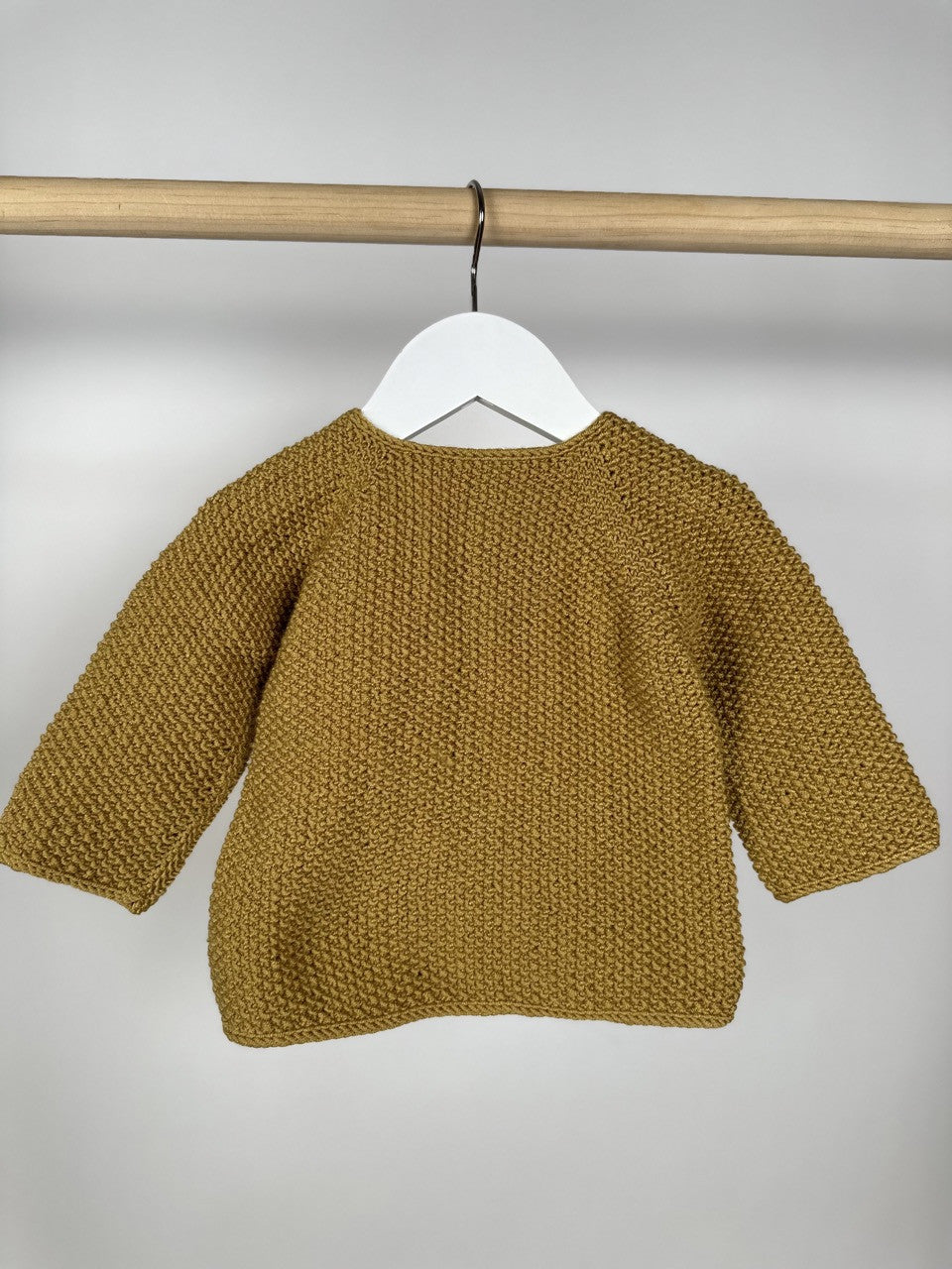 Camel Handmade Önden Düğmeli Bebek Ceketi
