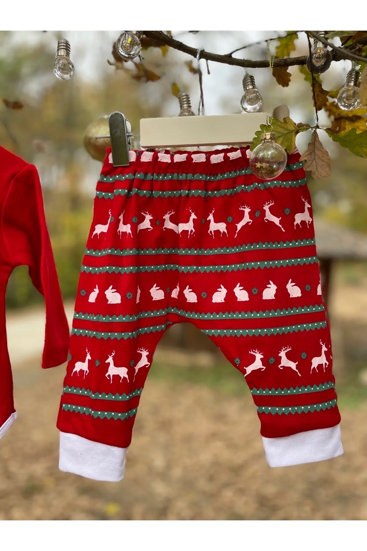 Yılbaşı Temalı Merry Christmas Desenli 3'lü Bebek Takım