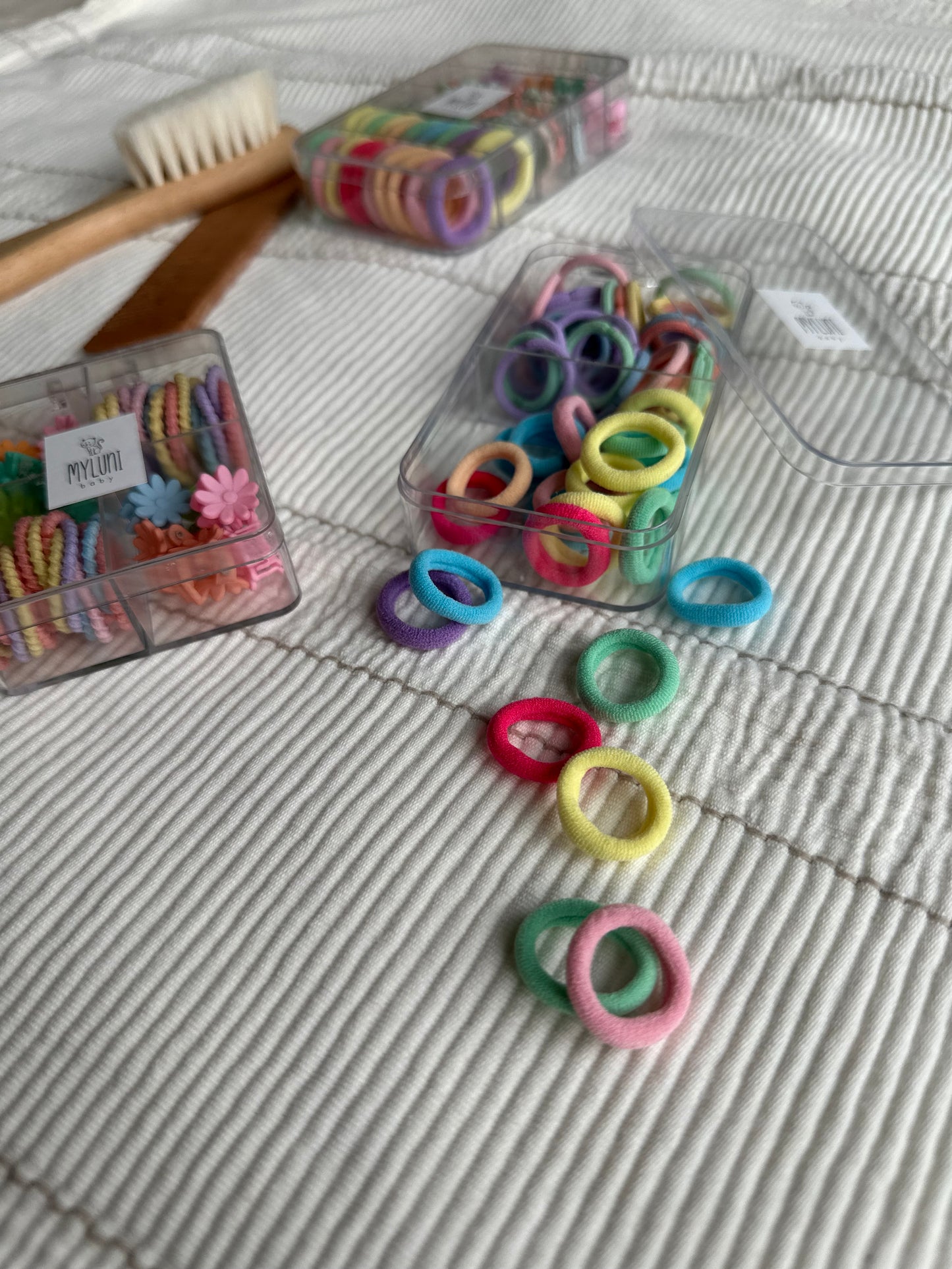 Şeffaf Kutulu Renkli Kız Çocuk Saç Tokası