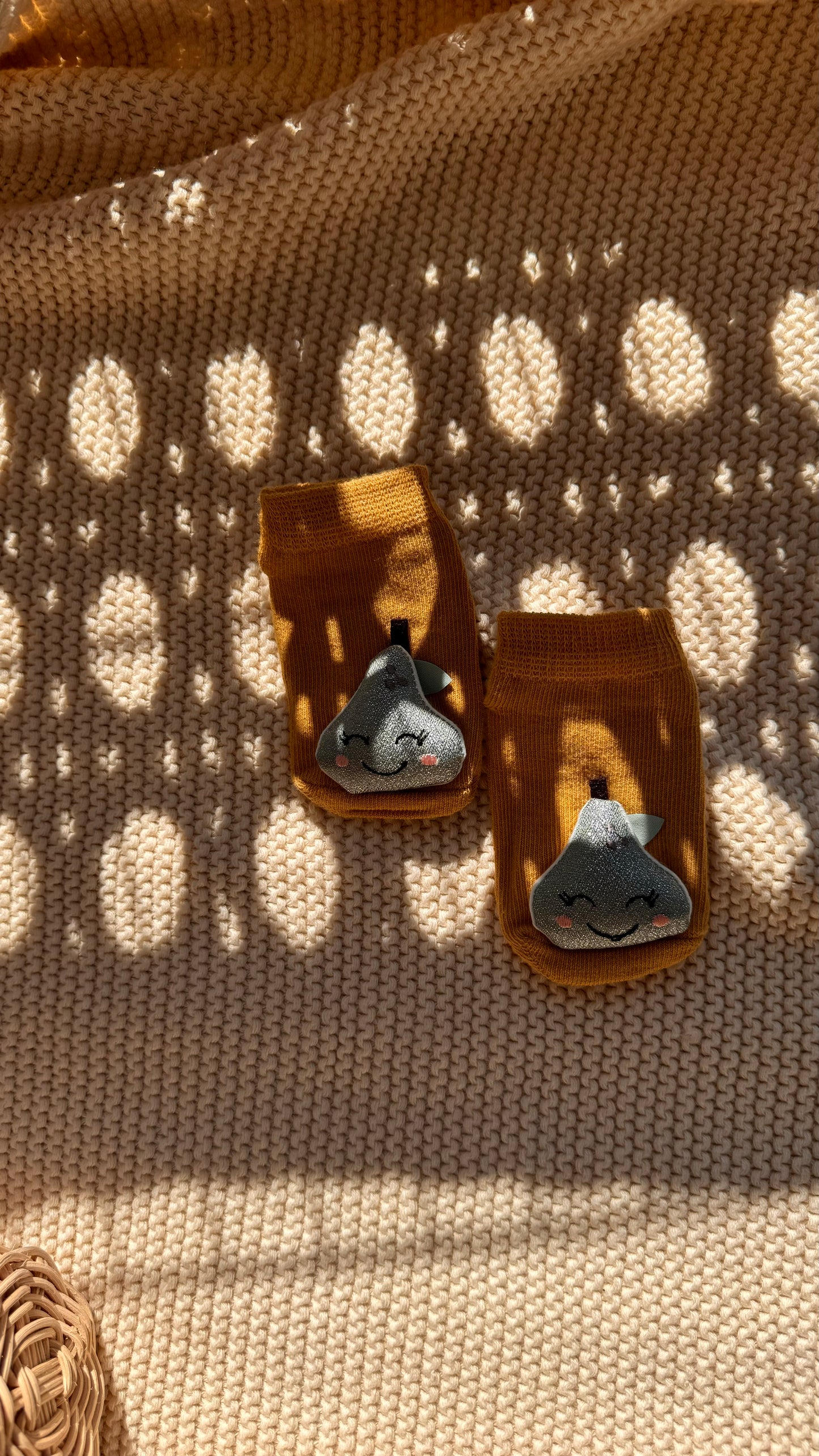 Peluş 3d Armut Oyuncaklı Eğlenceli Bebek Çorabı