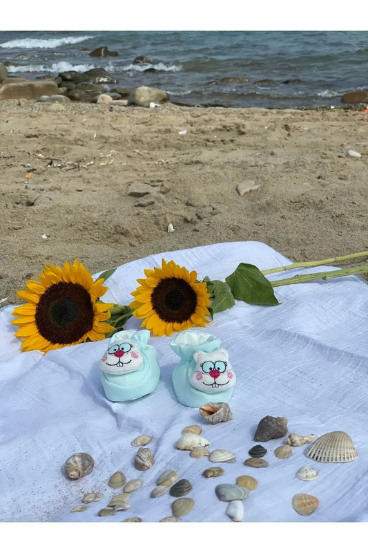 Peluş 3d Oyuncaklı, Çıngıraklı Bebek Çorabı