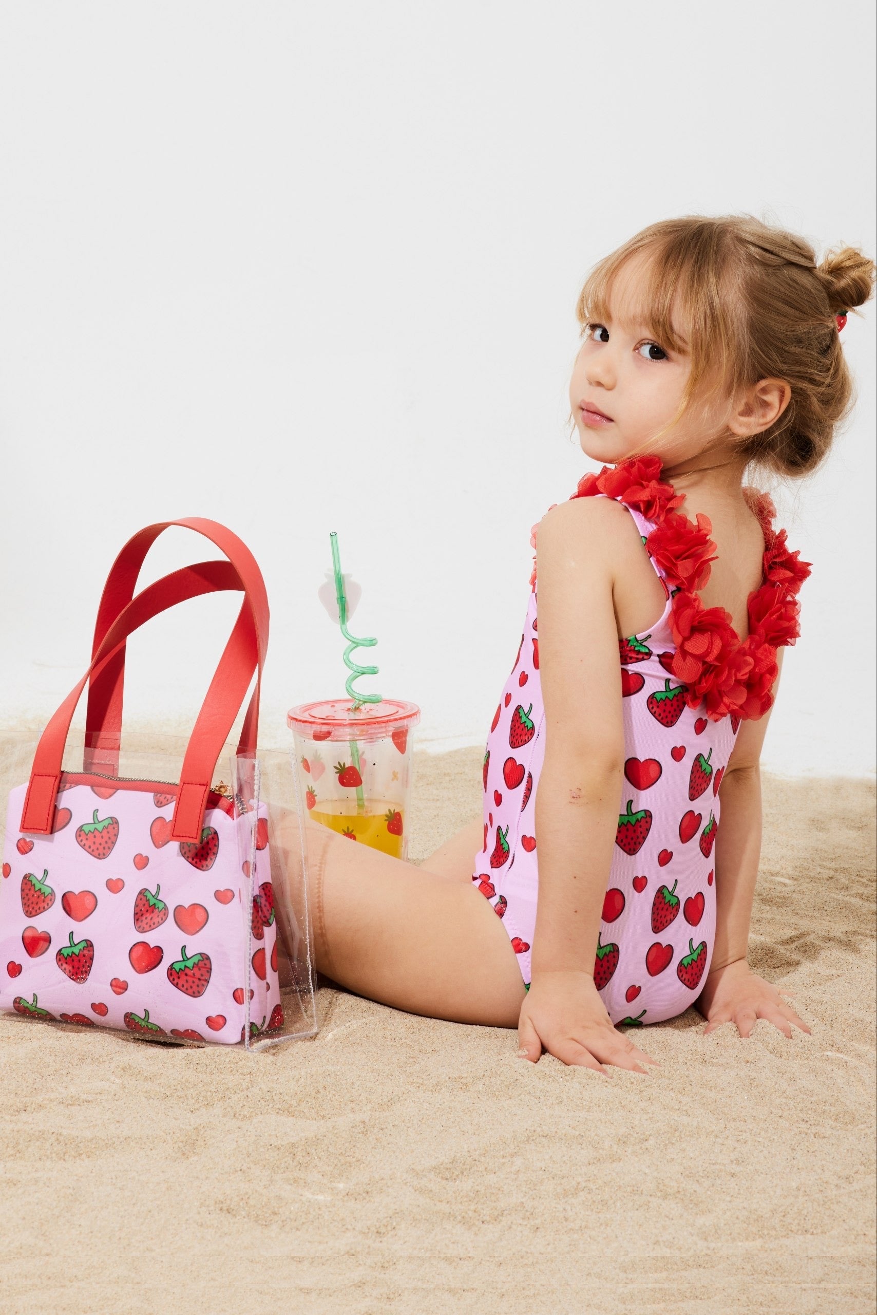 Amore Strawberry Blossom Kız Çocuk Mayo