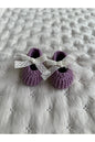 Handmade Güpür Bağcıklı Yenidoğan Kız Bebek Babet