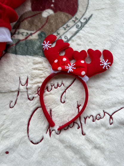 Yılbaşı Temalı Geyik Boynuz Figürlü Taç