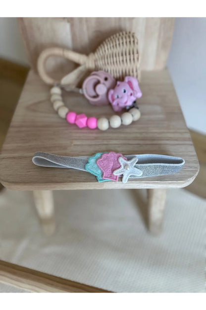 Tütülü ve Bandanalı Deniz Kızı Bebek Tulumu