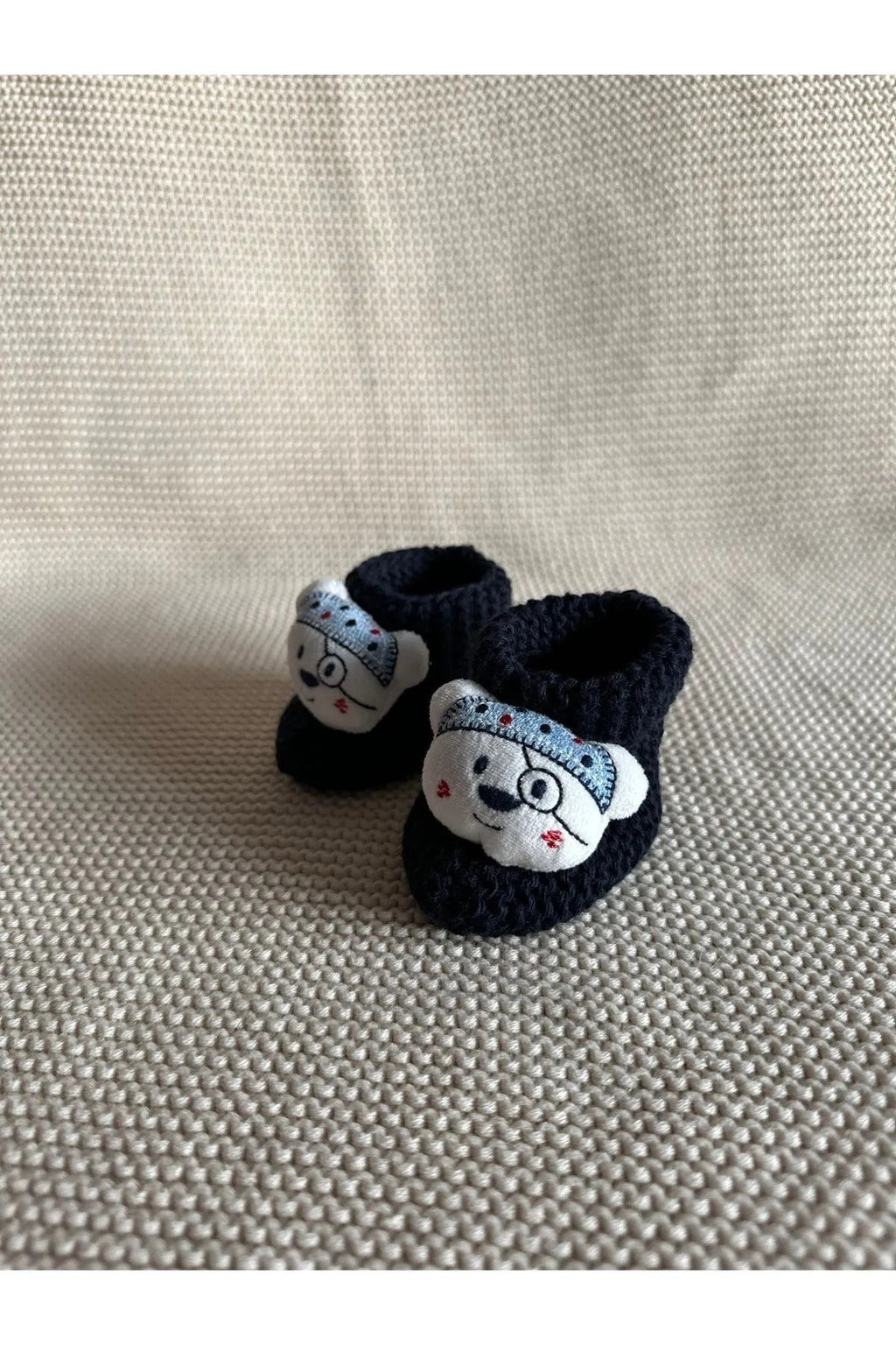 Peluş 3d Oyuncaklı, Figürlü Triko Bebek Çorabı