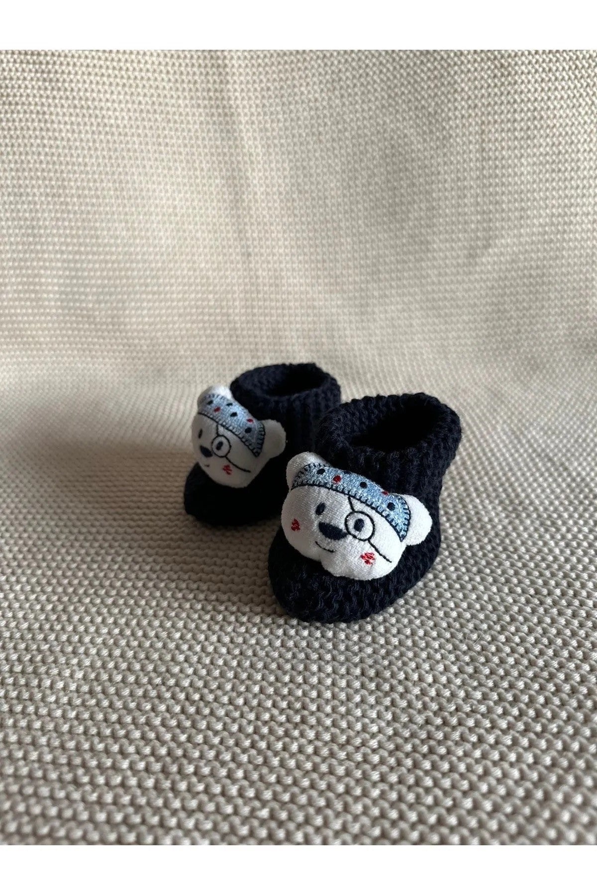 Peluş 3d Oyuncaklı, Figürlü Triko Bebek Çorabı