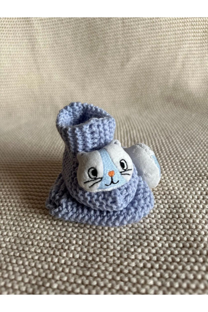 Peluş 3d Oyuncaklı, Figürlü Triko Bebek Çorabı