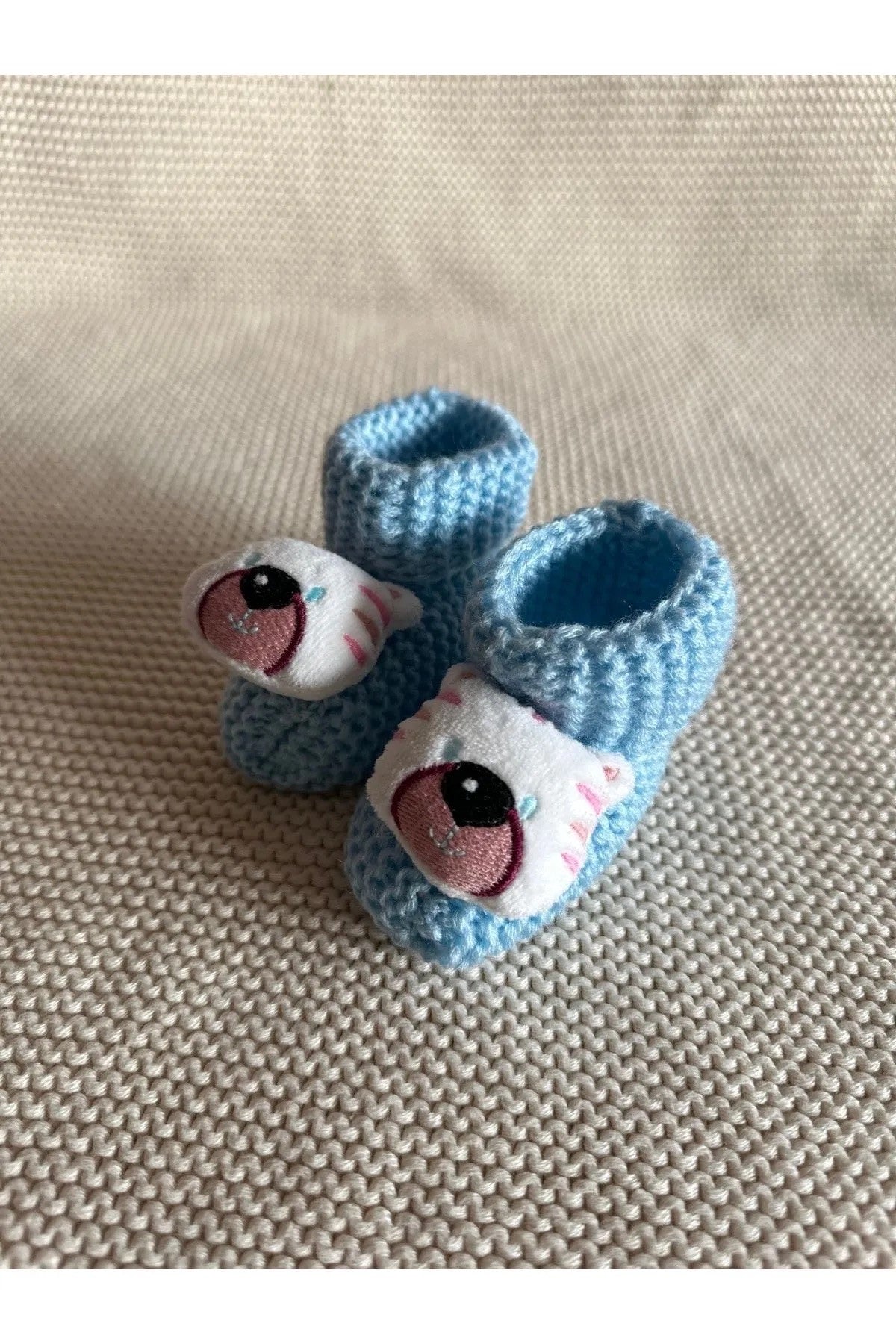 Peluş 3d Oyuncaklı, Figürlü Triko Bebek Çorabı