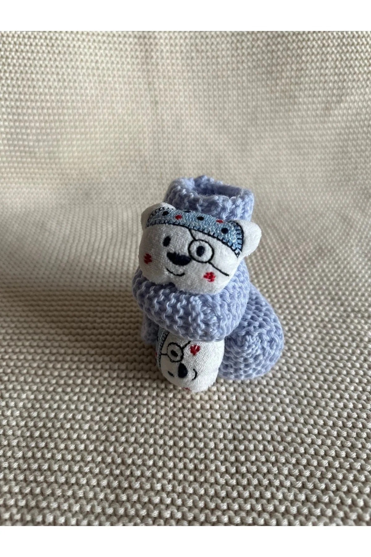 Peluş 3d Oyuncaklı, Figürlü Triko Bebek Çorabı