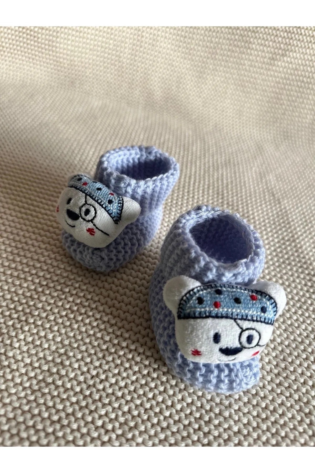 Peluş 3d Oyuncaklı, Figürlü Triko Bebek Çorabı