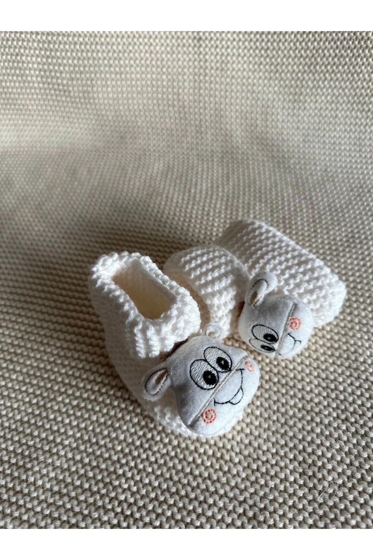 Peluş 3d Oyuncaklı, Figürlü Triko Bebek Çorabı