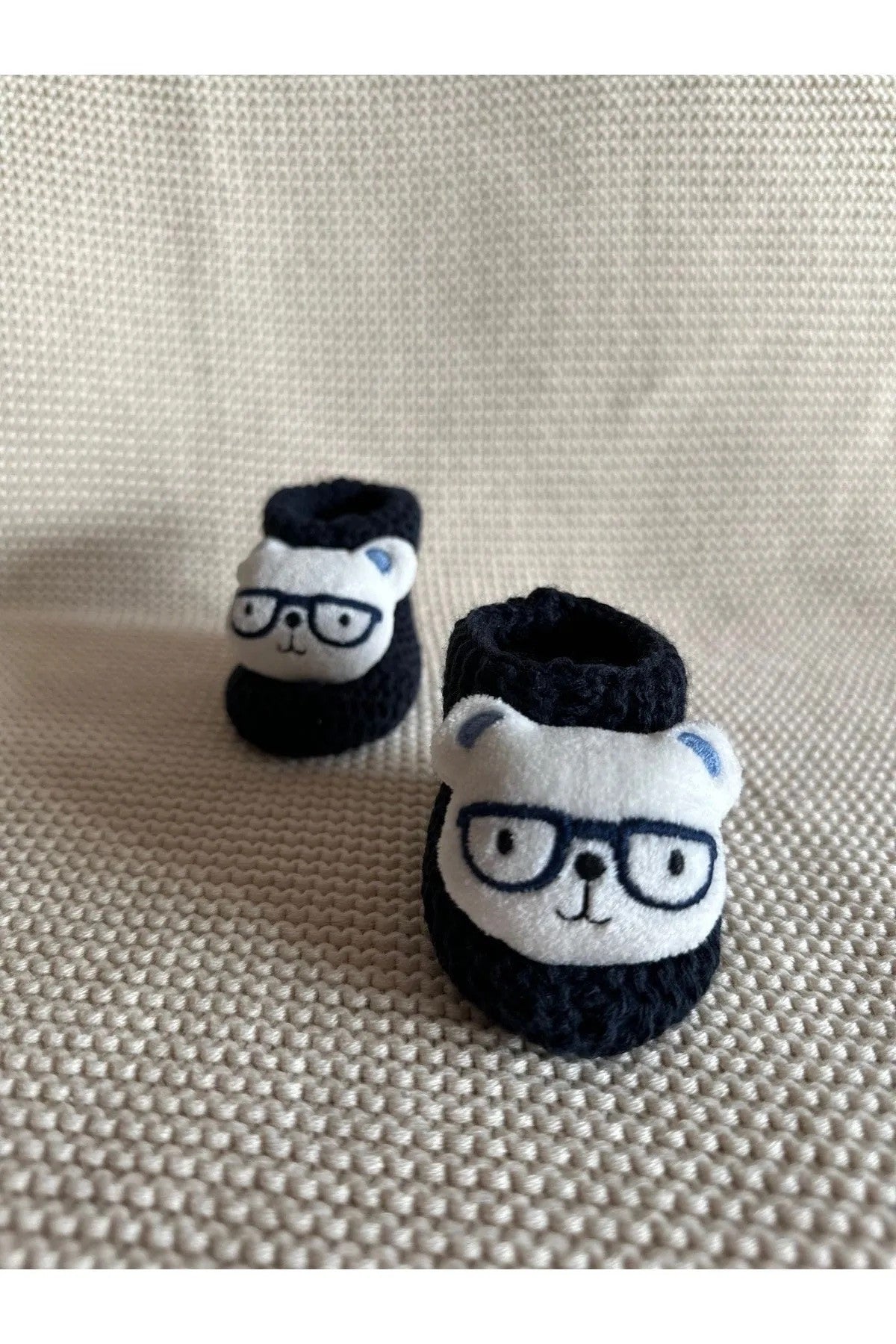 Peluş 3d Oyuncaklı, Figürlü Triko Bebek Çorabı