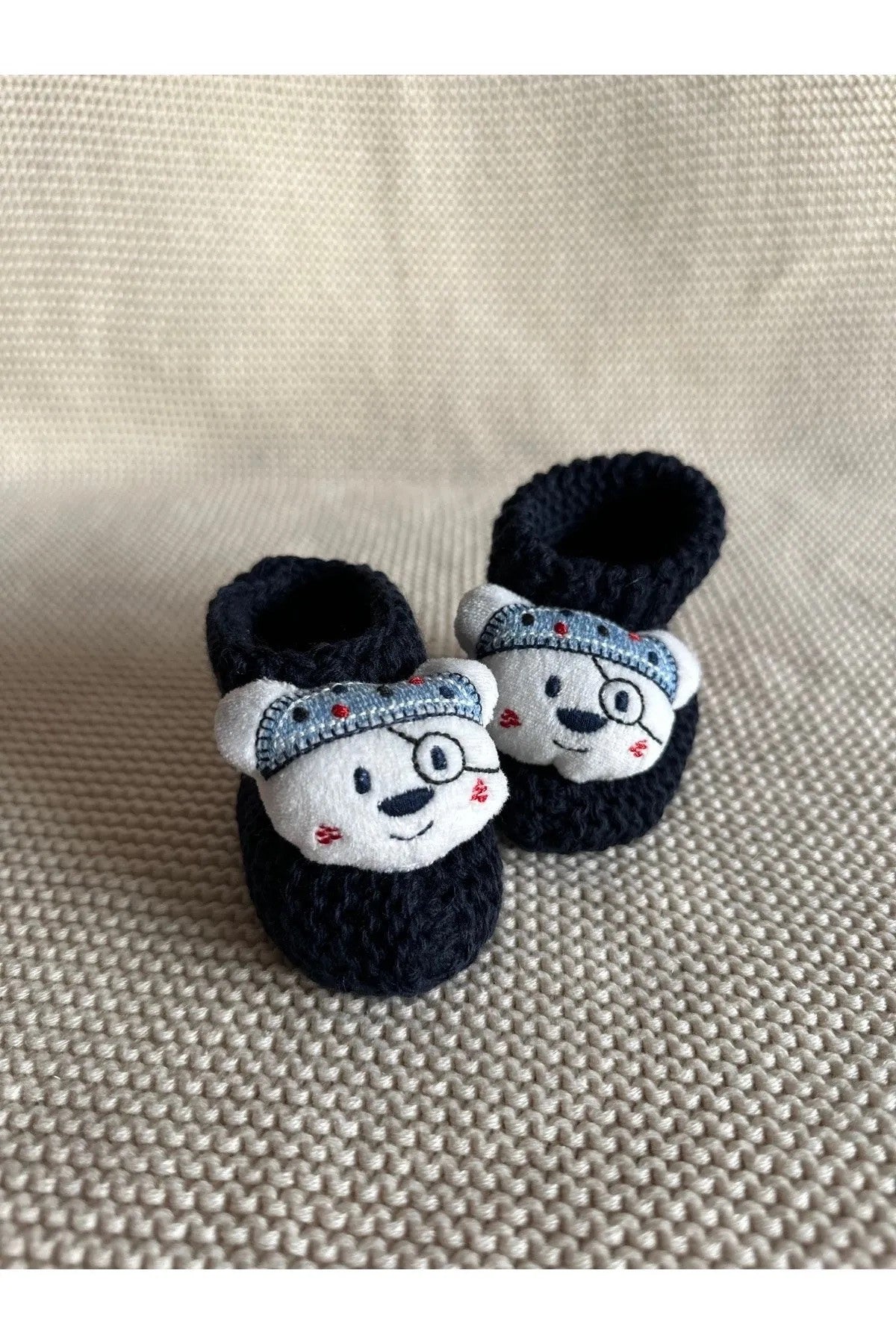 Peluş 3d Oyuncaklı, Figürlü Triko Bebek Çorabı