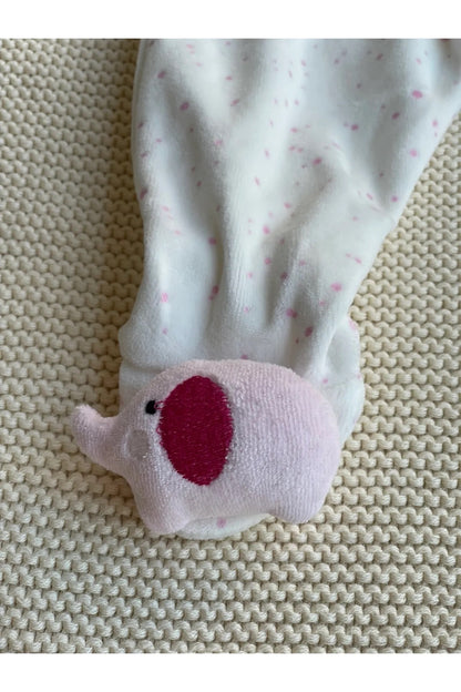 Çıngıraklı 3d Peluş Oyuncak Patikli Kadife Pantolon