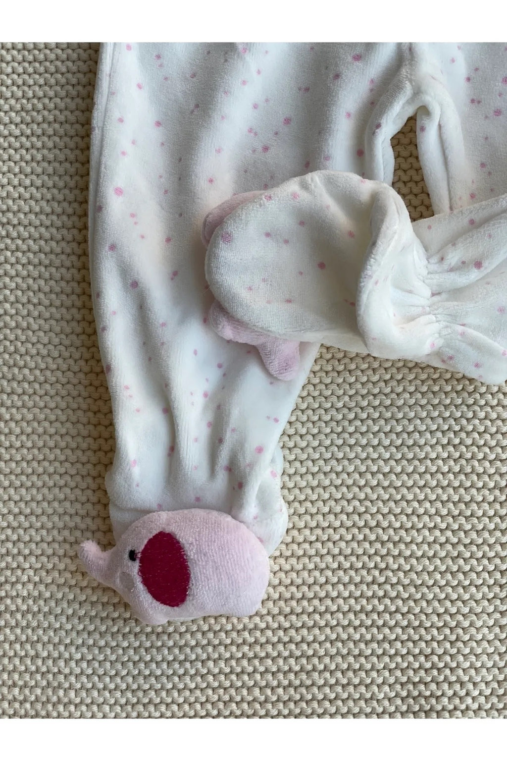 Çıngıraklı 3d Peluş Oyuncak Patikli Kadife Pantolon