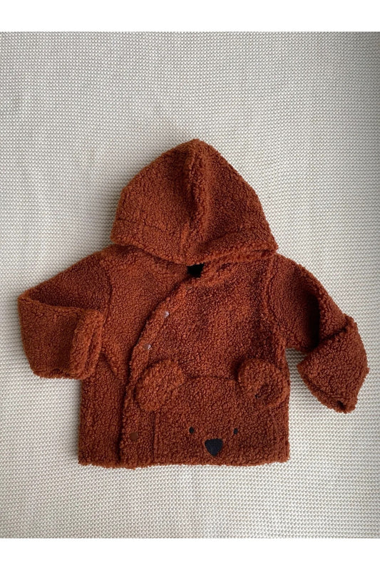 Kahverengi Teddy Bear Pelüş Bebek Montu