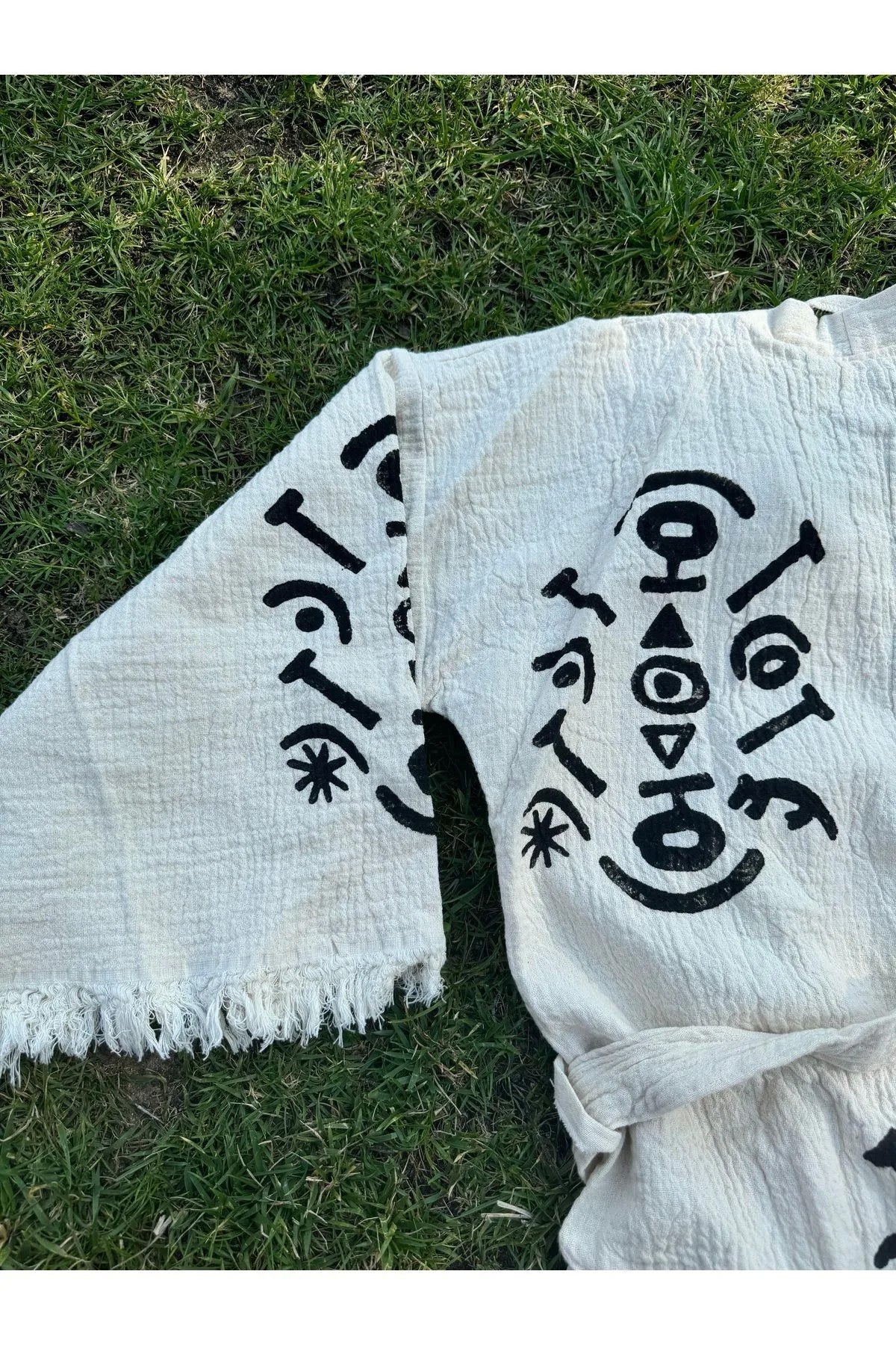 Göbeklitepe Tahta Baskı El Dokuması Kaftan
