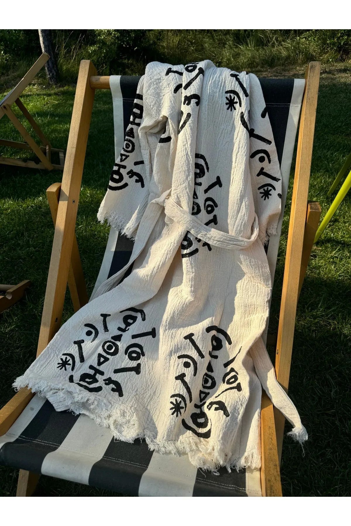 Göbeklitepe Tahta Baskı El Dokuması Kaftan