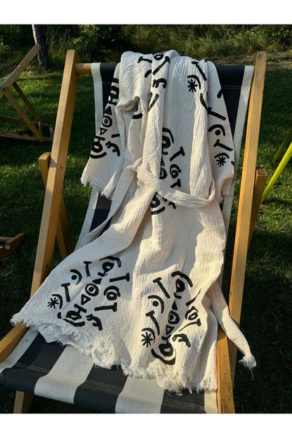 Göbeklitepe Tahta Baskı El Dokuması Kaftan