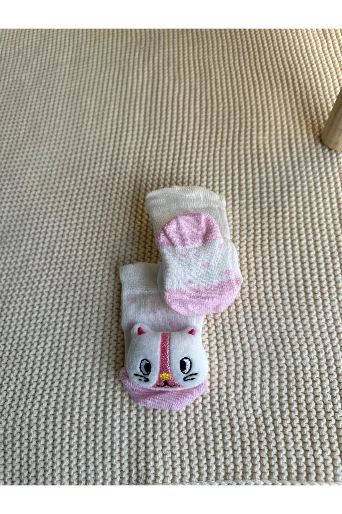 Peluş 3D Hayvan  Oyuncaklı Bebek Çorabı