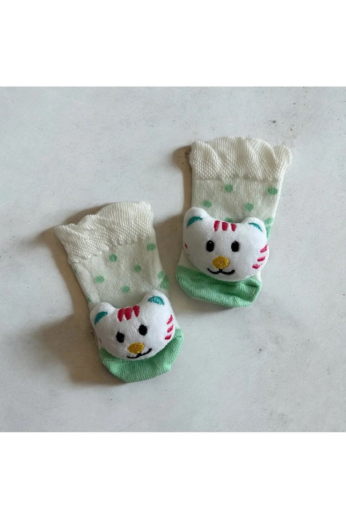 Peluş 3D Hayvan  Oyuncaklı Bebek Çorabı
