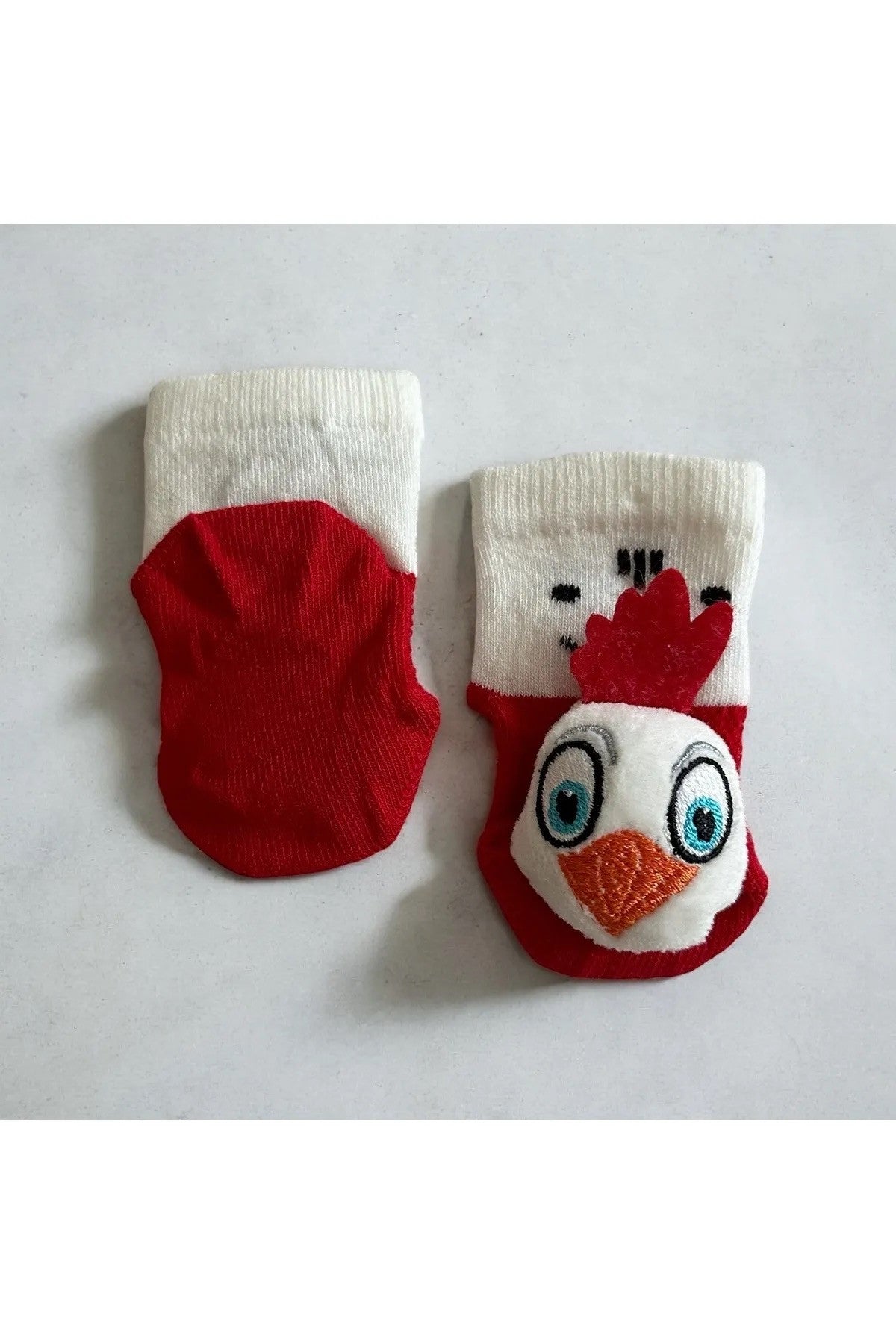 Peluş 3D Hayvan  Oyuncaklı Bebek Çorabı