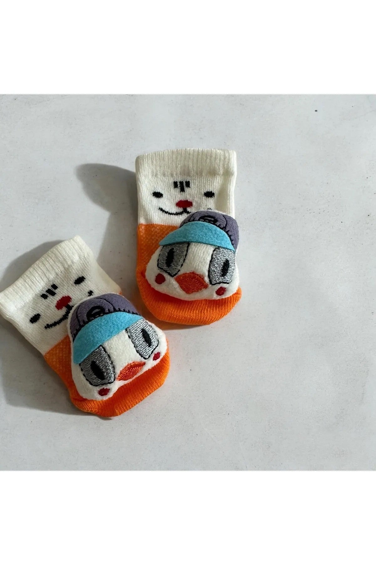 Peluş 3D Hayvan  Oyuncaklı Bebek Çorabı