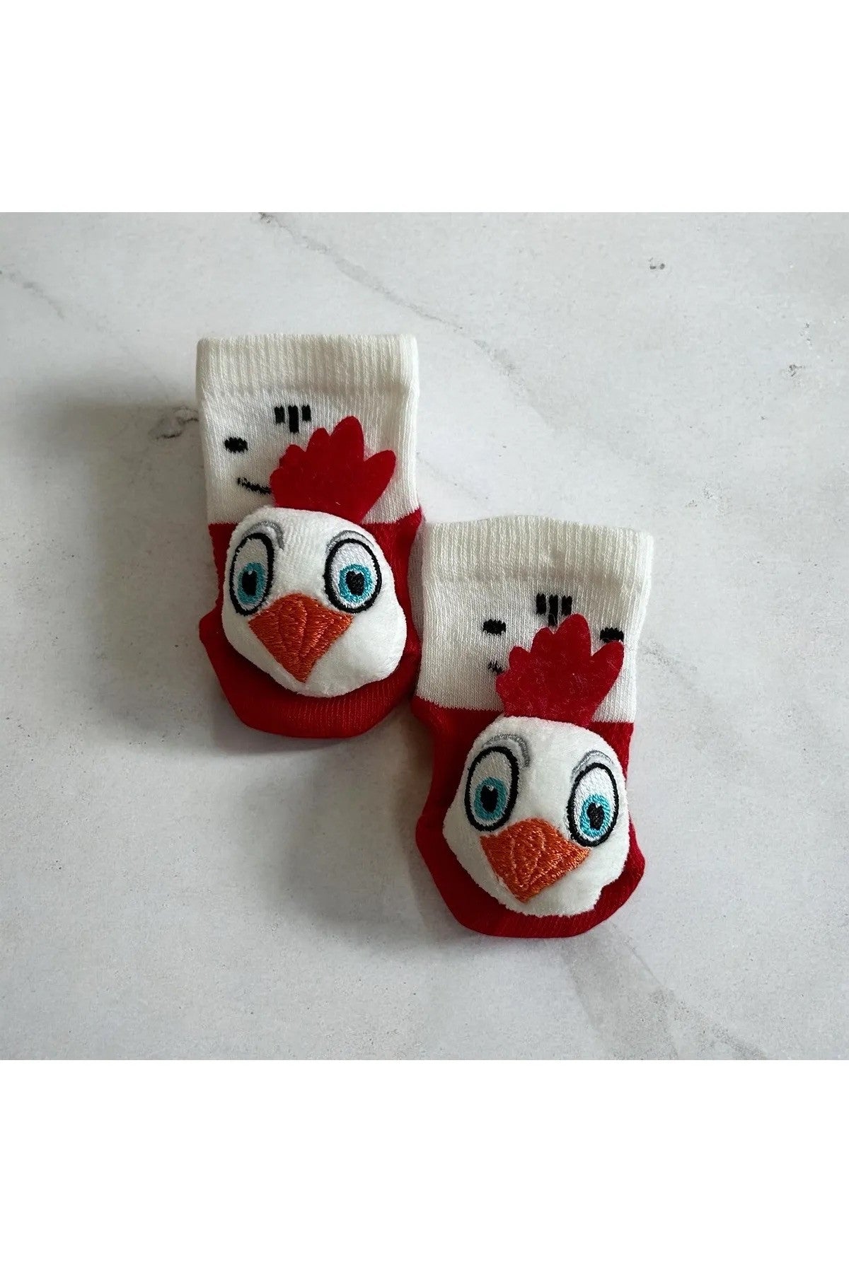 Peluş 3D Hayvan  Oyuncaklı Bebek Çorabı