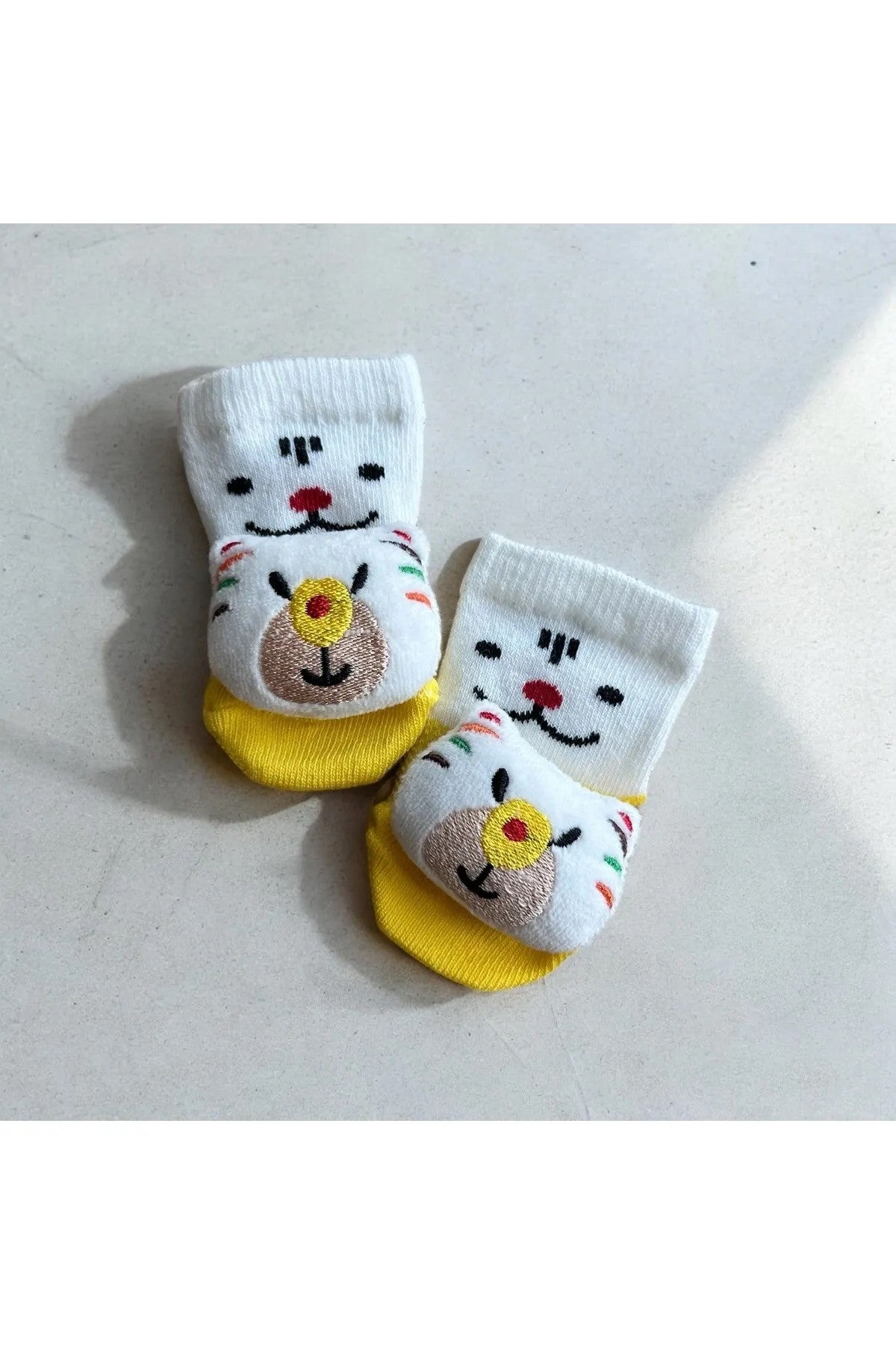 Peluş 3D Hayvan  Oyuncaklı Bebek Çorabı