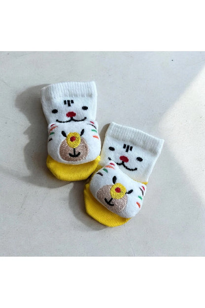 Peluş 3D Hayvan  Oyuncaklı Bebek Çorabı