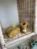 Hardal Handmade Tül Fiyonk Detaylı Kız Bebek Patik