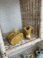 Handmade Tül Fiyonk Detaylı Yeşil Kız Bebek Patik