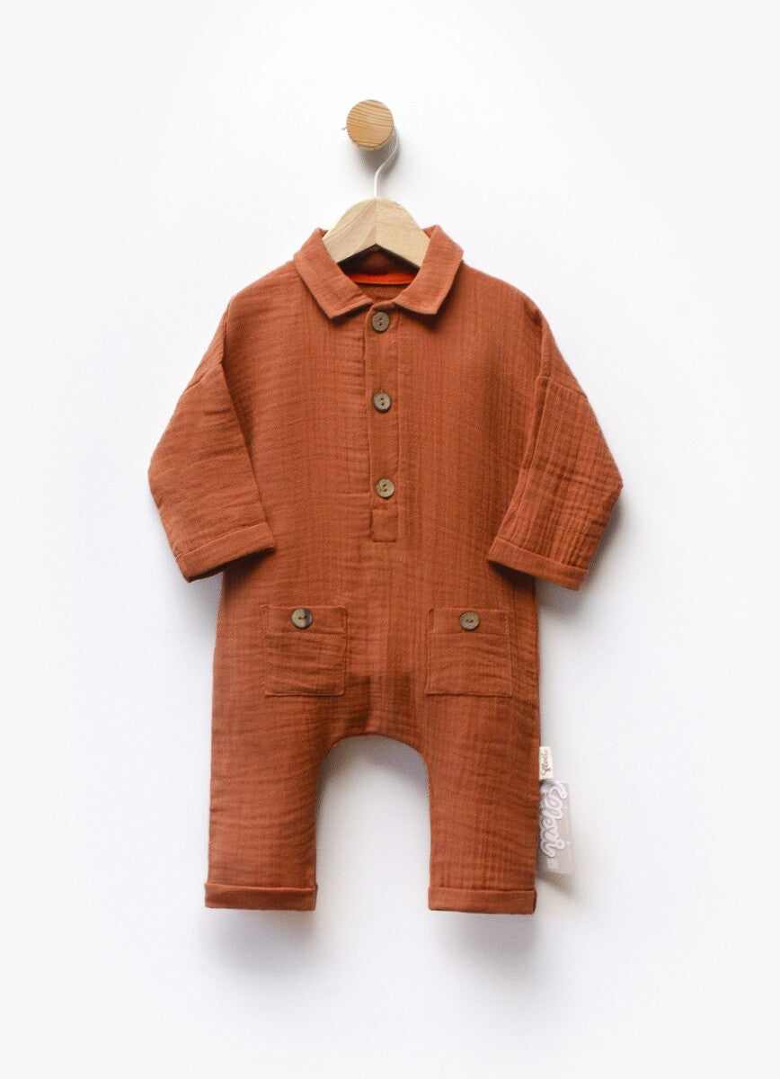 Müslin Unisex Bebek Tulumu