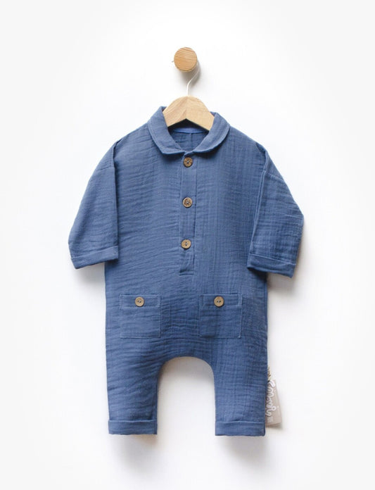 Müslin Unisex Bebek Tulumu