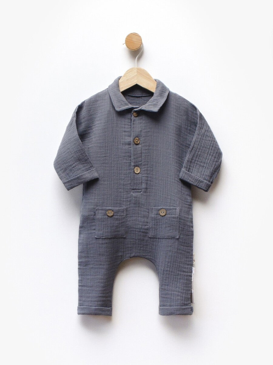 Müslin Unisex Bebek Tulumu