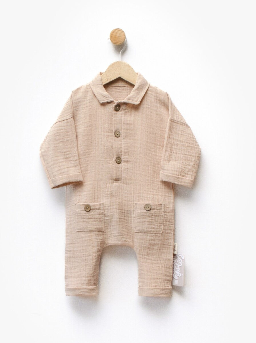 Müslin Unisex Bebek Tulumu