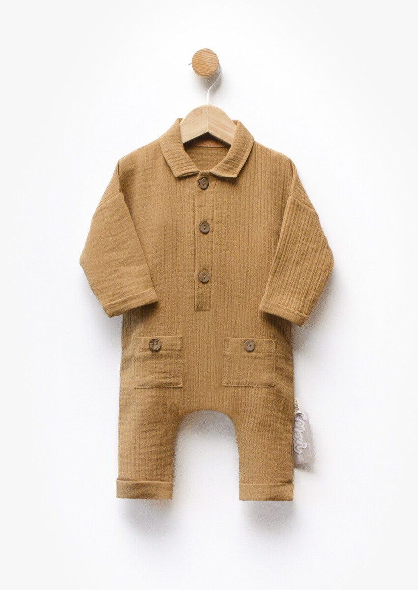 Müslin Unisex Bebek Tulumu