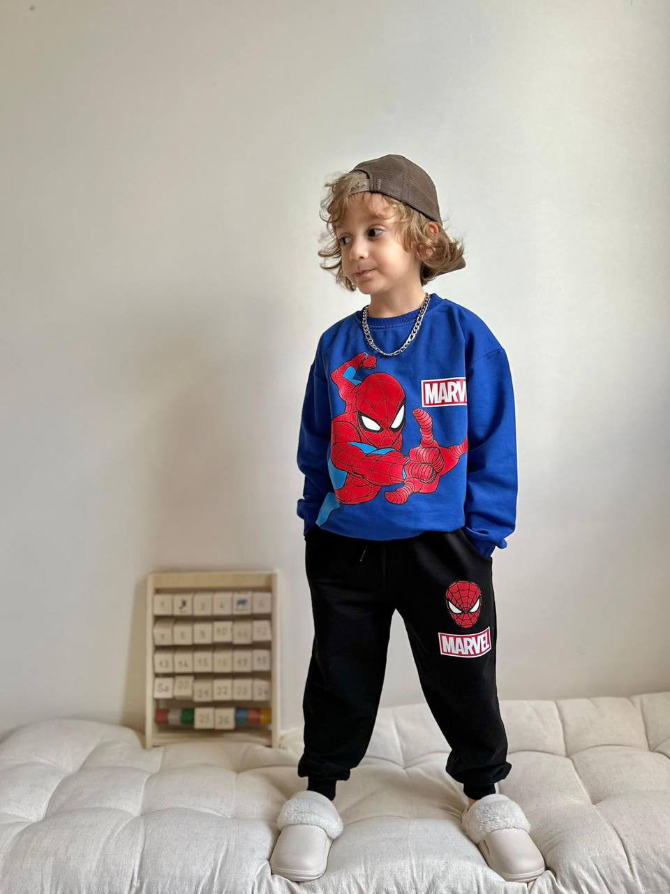 Spider-Man Baskılı 2'li Erkek Çocuk Eşofman Takımı