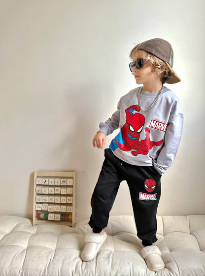 Spider-Man Baskılı 2'li Erkek Çocuk Eşofman Takımı
