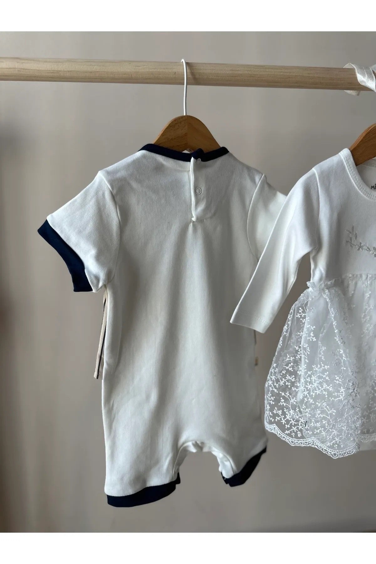 Papyon Ve Yelek Detaylı Erkek Bebek Çıtçıtlı Tulum