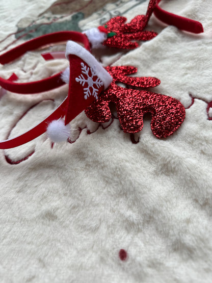 Yılbaşı Temalı Kar Tanesi Şapka Figürlü Taç