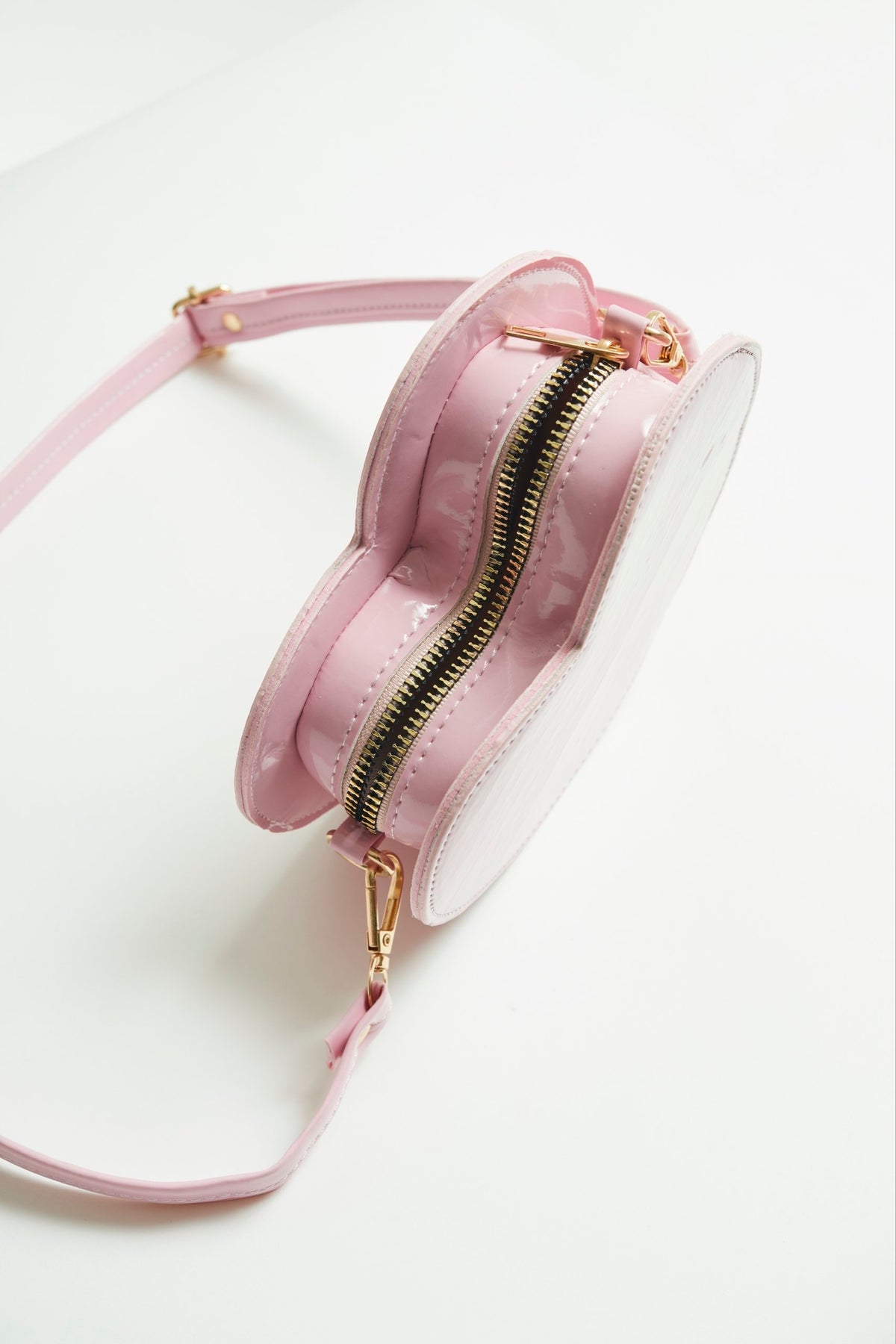Kız Bebek Pembe Kalp Kol Çantası