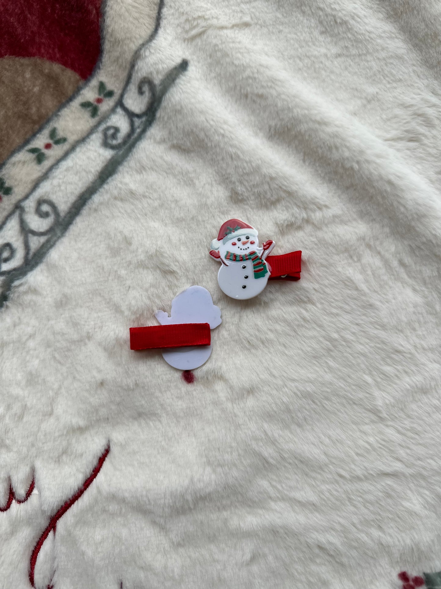 Yılbaşı Temalı Kardan Adamlı 2’li Klips Toka