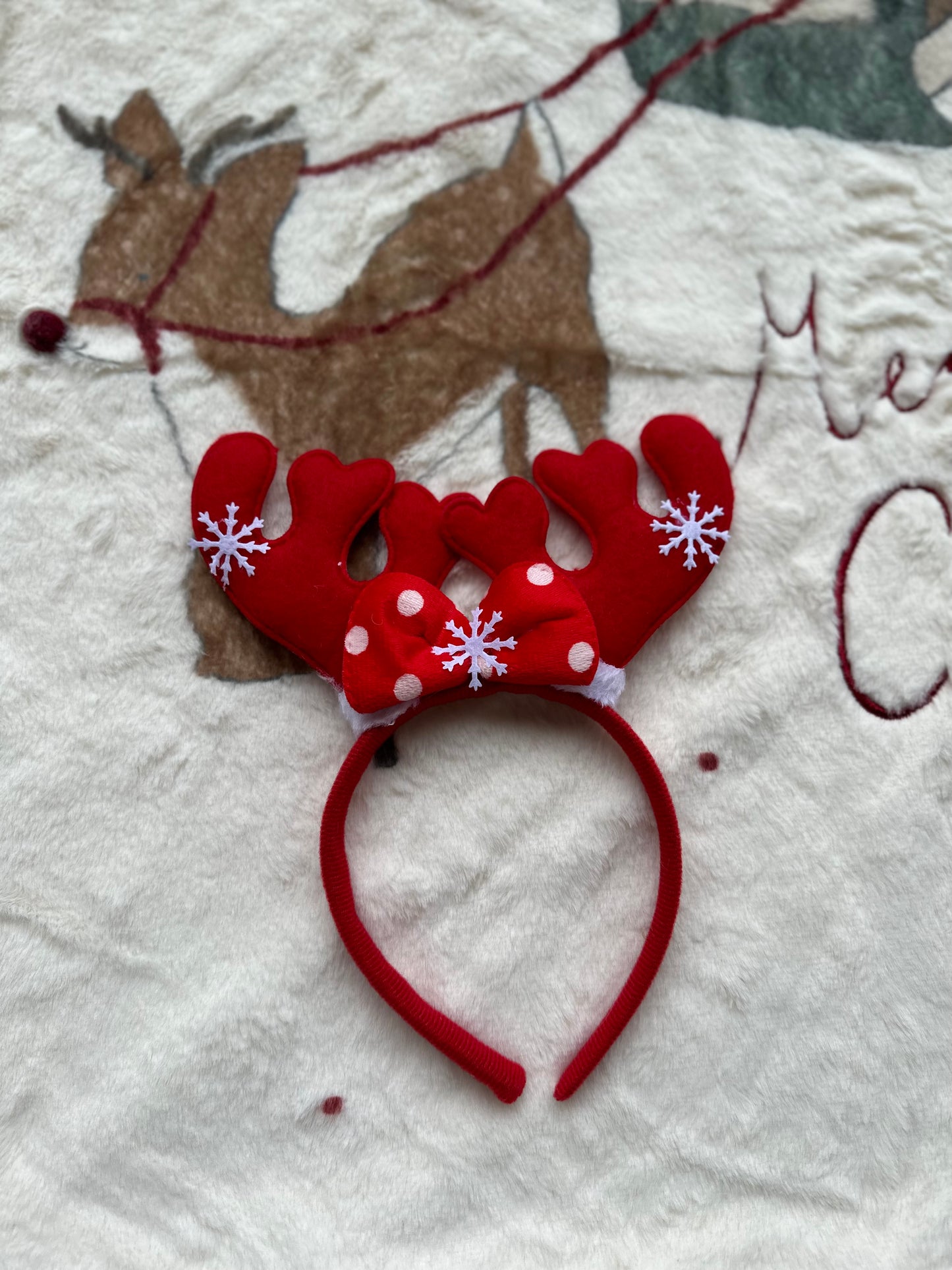 Yılbaşı Temalı Geyik Boynuz Figürlü Taç