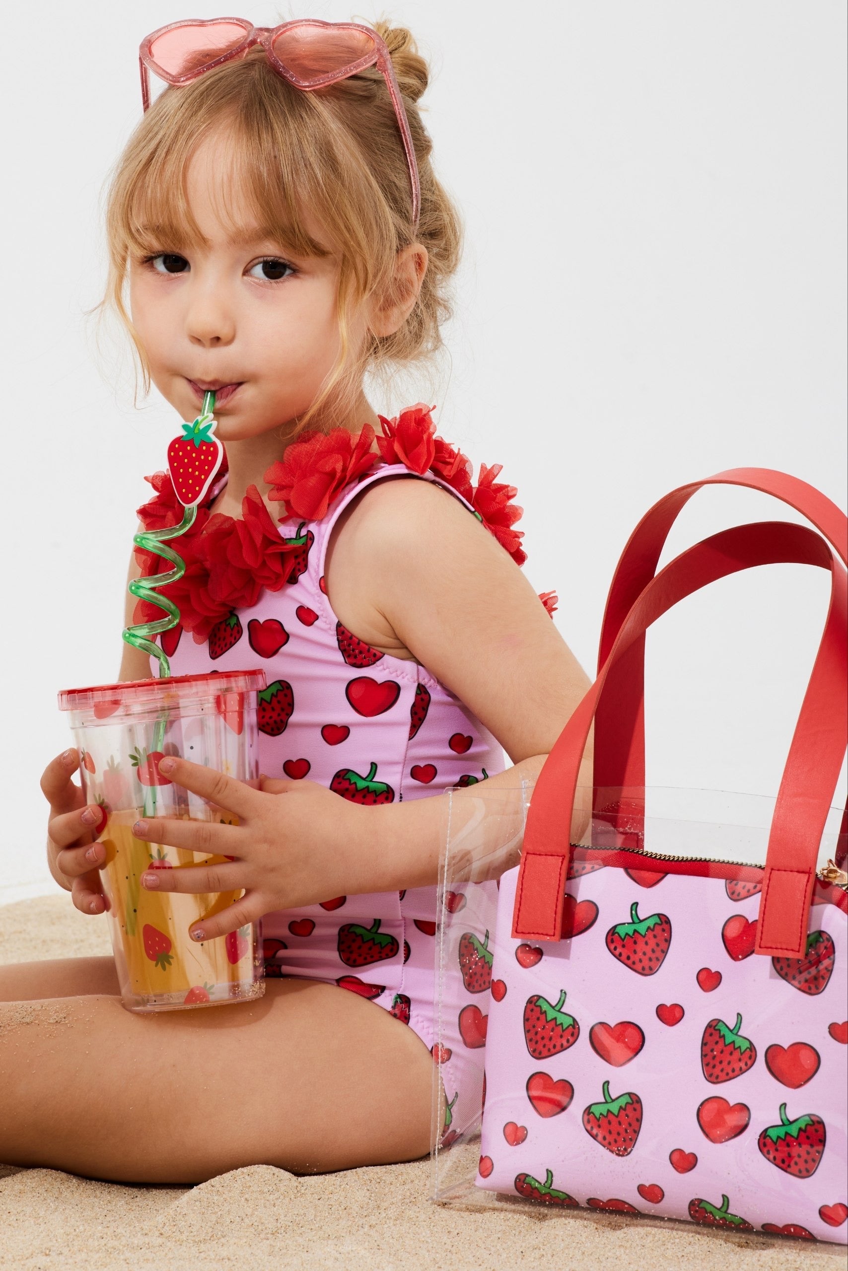Amore Strawberry Blossom Kız Çocuk Mayo
